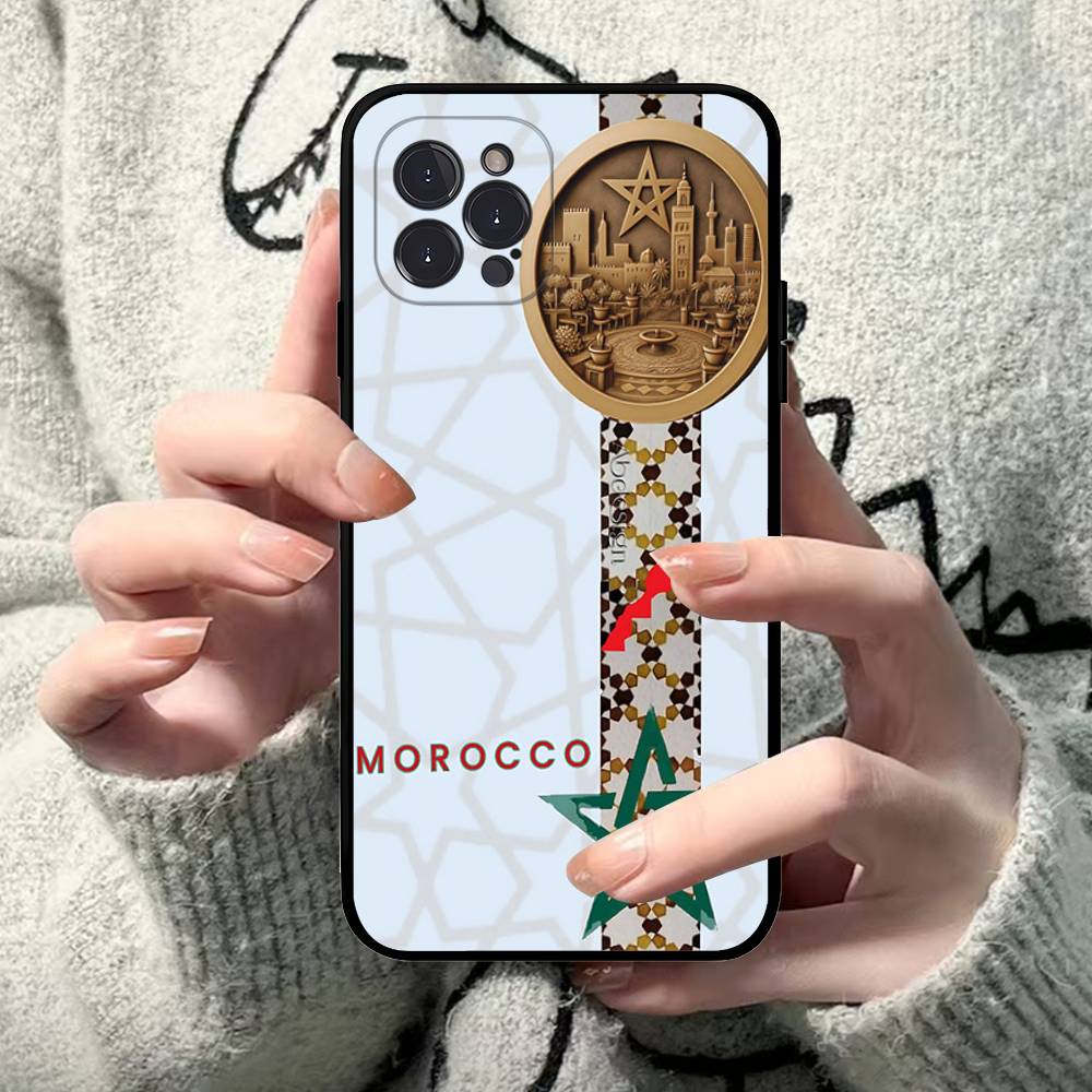 Maroc M-Marokko Flagge Für IPhone 17 16 15 14 13 12 11 Pro Max 13 17Air Stoßfest Weiche Handyhüllen Coque