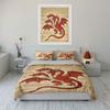 Red Three-headed Dragon. Bedding Sets Duvet Cover Sets Duvet Covers Pillowcases(1 * Duvet Cover 2 * Pillowcases Without Duvet Insert)