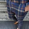 Pencil Pants Plaid Comfy Streetwear Stylish Slim-fitting Mid-rise for Party
