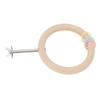 Bird Cage Round Perch Wooden Swing Design Multifunctional Bite Proof Parrot Perch Stand Toy