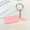 Creative Mini Keyboard Mouse Keychain Cute Simulation Key Ring Pendant School Bag Pendant Keychain Accessory Gift