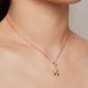 Vintage-Halskette mit Sonnenblumen-Anhänger aus 925er-Sterlingsilber für Frauen, Valentinstagsgeschenk, edler Schmuck