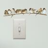 Self-adhesive Branch Bird Stickers 8 Sparrows Sparrows Decal Creative   Living Room