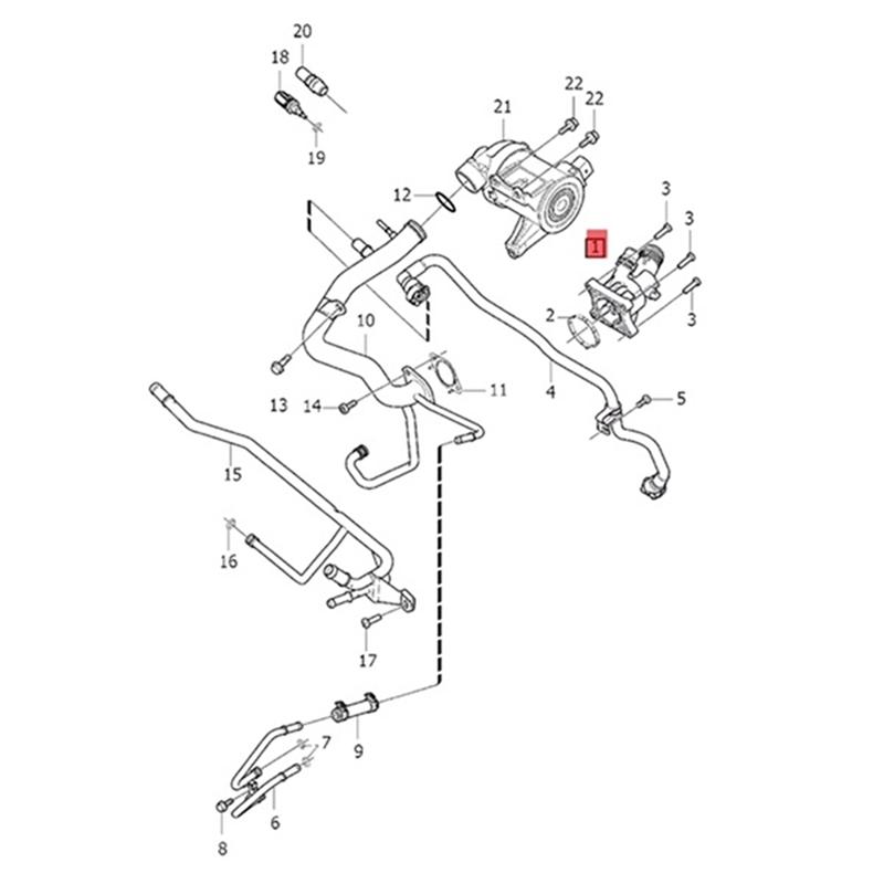 Car For Volvo S60 XC60 Engine Coolant Thermostat Housing Shell Replacement Part 31293739 31319493