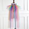 Princess Cape, Colorful Princess Cloak Girls Glittering Princess Dress Up Cape