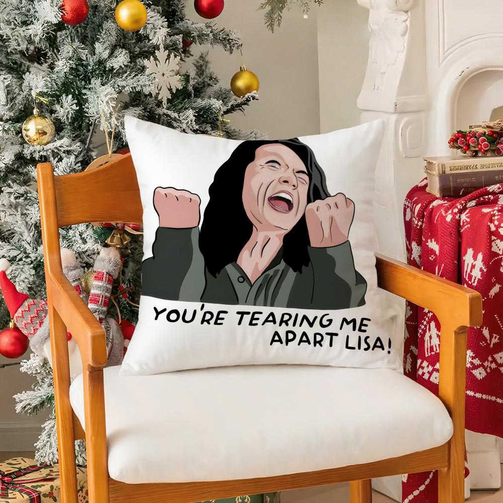 

Actor TTommy WWiseau Pillow Case Silky Short Plush With Invisible Zipper Dustproof Sofa Cushion Cover For Home Decor 30X30cm