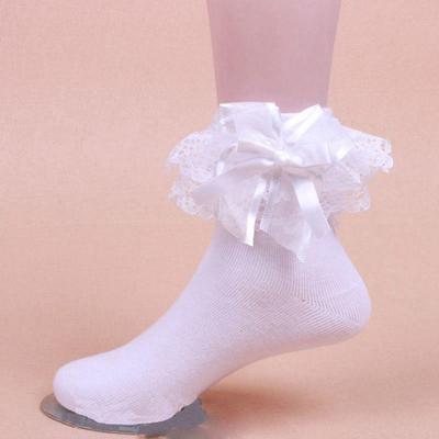 Damen Süße Retro Spitze Kurze Socken Lolita Rüschen Baumwolle Prinzessin Socken Mädchen Harajuku Weiche Bequeme Uni Knöchelsocken