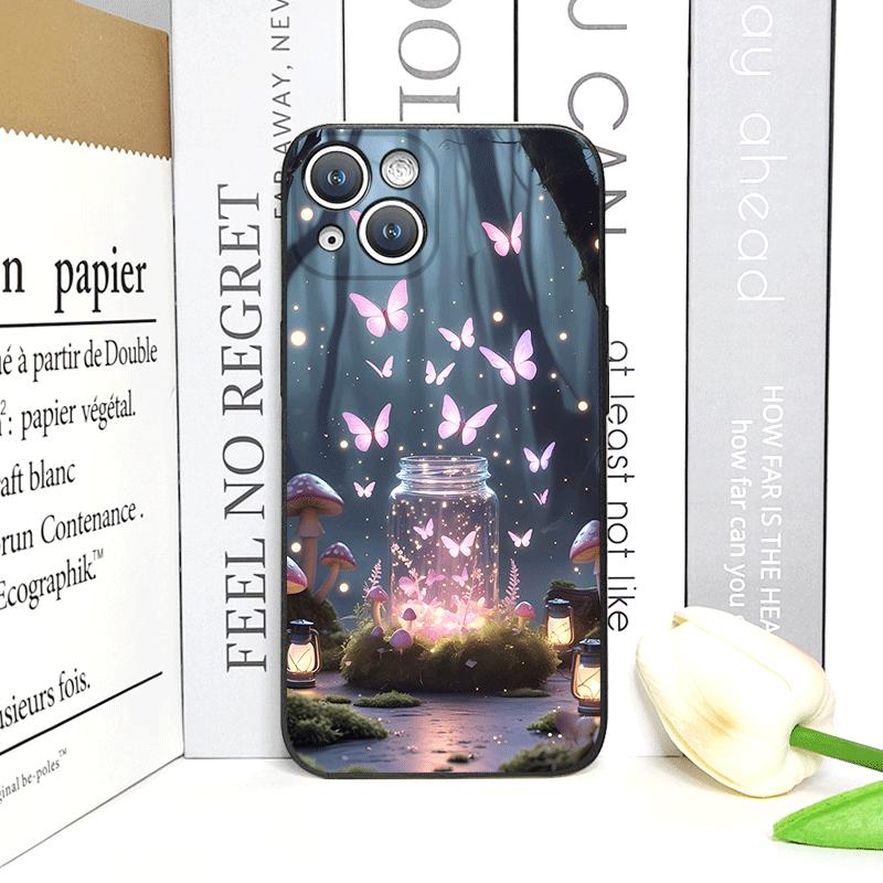 Beautiful Forest Butterfly Book Printed Phone Case for iPhone 17 16 12 11 14 13 15 Pro Max Mini X XS MAX XR 7 8 Plus Soft Cover