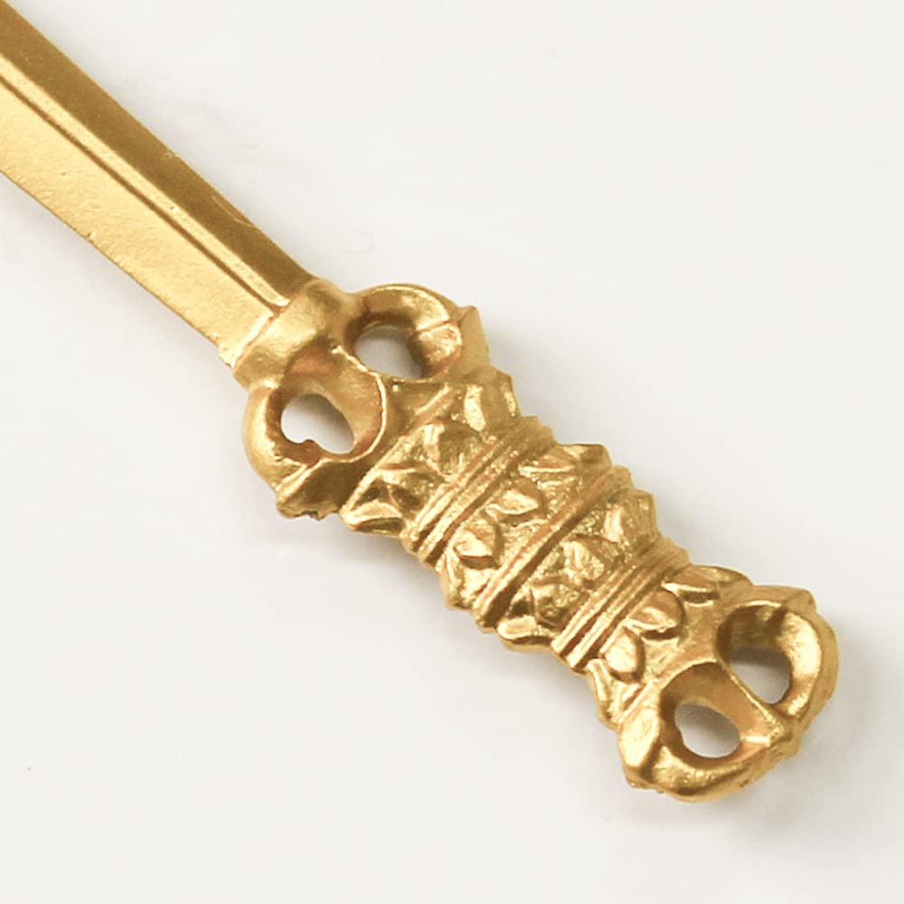 Naamukumachan Kobo Japanese-made Treasured Sword, 9.2cm Long (Alloy), Front Tool, Esoteric Buddhist Ritual Implement, Pestle-Shaped, Temple Gift,