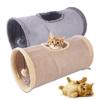 Cats Tunnel Toy Interactive Toy Soft Foldable Storable Suede Cats Tunnel P