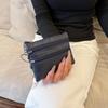 Pu Leather Portable Money Coin Purse Key Ring Waterproof Zipper Wear Resistant Credit Card Holder For Men Women