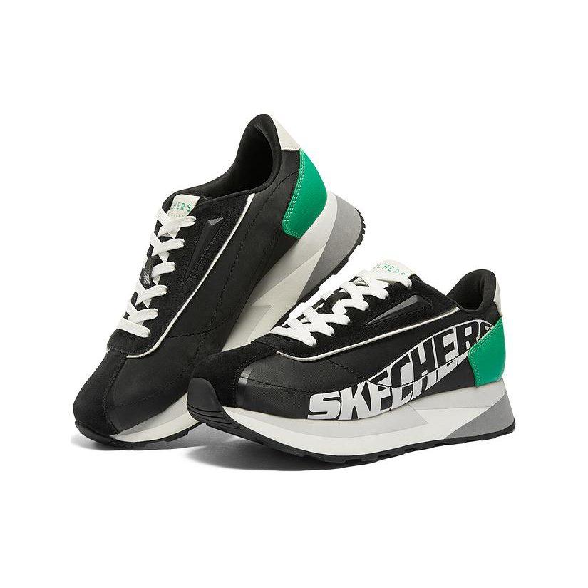 Skechers Heydayz Sport Shoes 'Black Green Grey' Women's 155495-BKGR