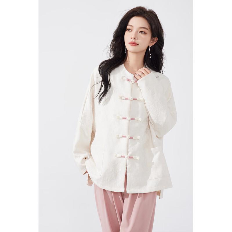 Aiyilian Women s Zen Style Loose Thin Cardigan L