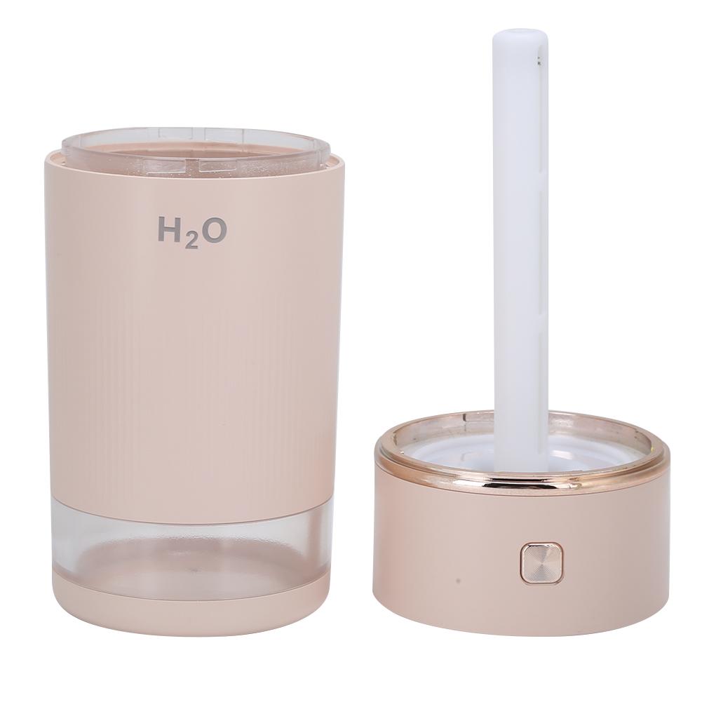 Mini Humidifier Cute USB Spraying Water Mist with Night Light for Home Office Car 240MLPink