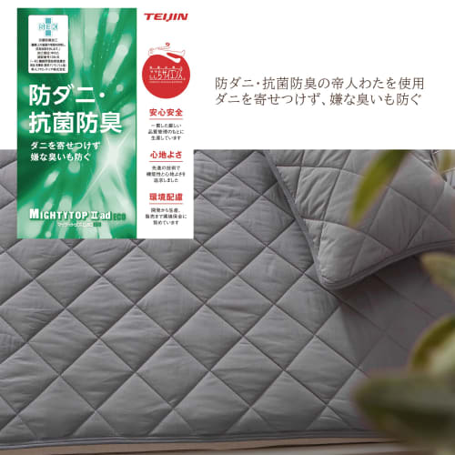 TEIJIN Antibacterial and Deodorizing Series: All-Season, Sweat-Absorbent, Quick-Drying, Dust Mite Resistant, 100% Cotton, Reversible, Made with Mighty
