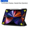 CYKE Trifold Minimalist Style Trifold Tablet Cover Business Tablet Case With Pencil Holder for Apple Ipad Pro 2021 12.9 Inch