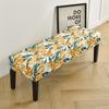 Potah na lavici s květinovým potiskem Jídelna Stretch Spandex Potahy na klavírní stoličku Obdélníková postel Potah na dlouhou stoličku Nábytek Domácí dekorace