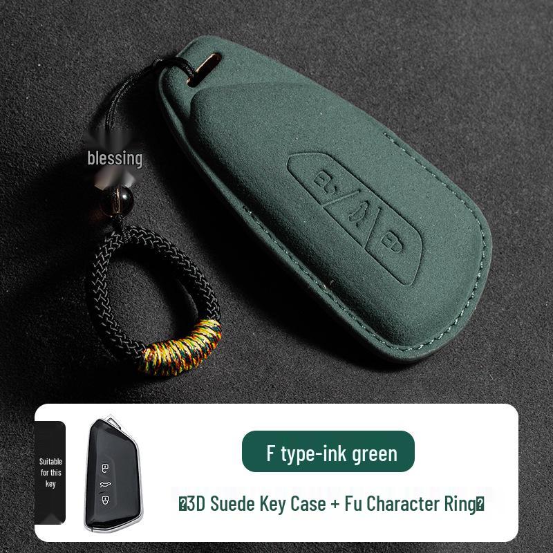 Volkswagen Wildleder Schlüsselhülle für Passat, Magotan, CC, Teramont X, Tiguan L, Tayron, Tayron X, Sagitar, Bora