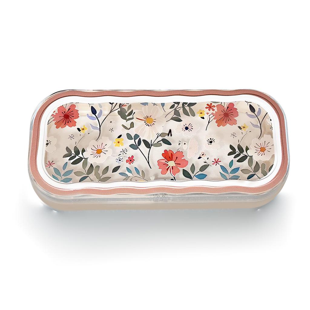 Minimalist Floral Bow Wavy Eyeglass Case,Creative Personalized Glasses Storage Box, Butterfly Kitty Eyewear Holder For Students