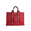 Hermes Fool Toe PM Handbag Canvas Red Unisex Used