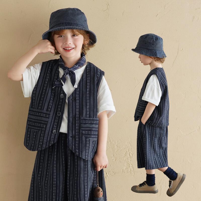 Kids  Boy s Striped Sleeveless Vest 80