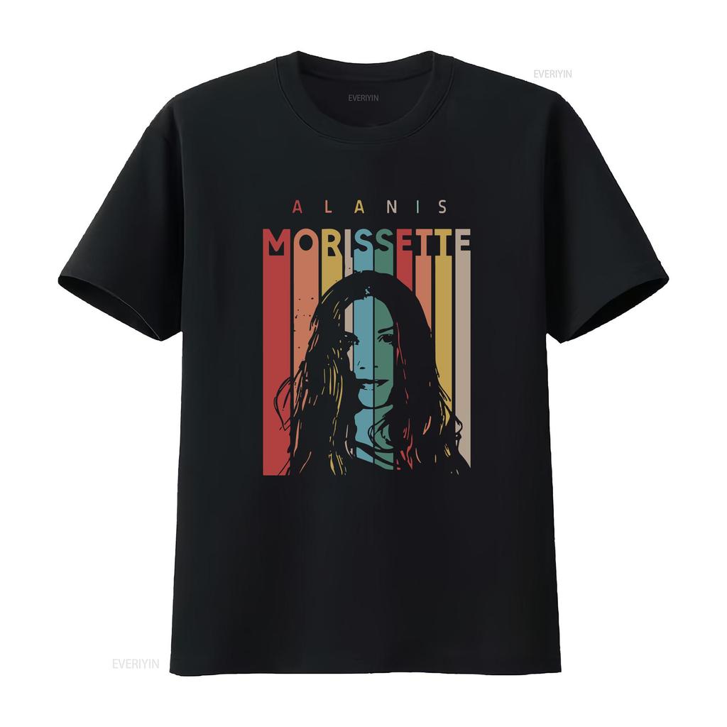 Alanis Morissette 90er Vintage T-Shirt The Triple Moon Tour 2024 S 5XL vintage Gewaschen Lässig Dehnbar Stilvoll Mode Leicht