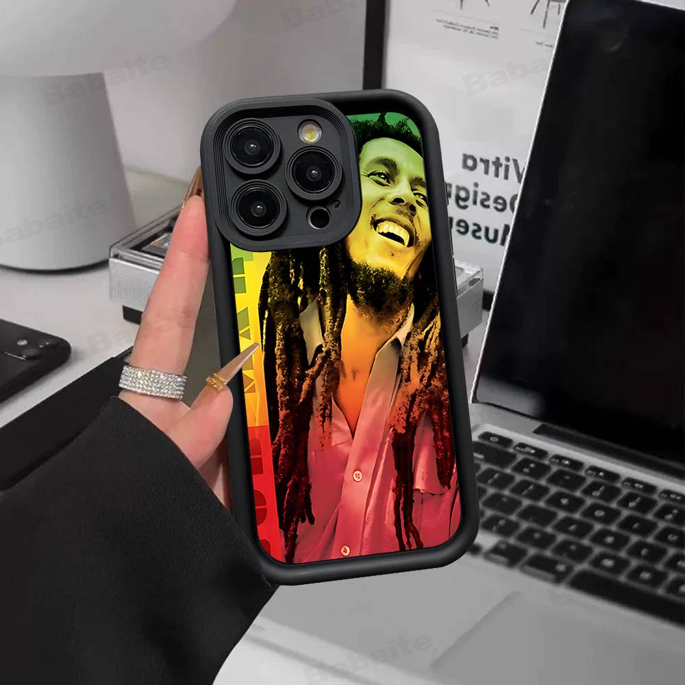 

Singer B-Bob M-Marleys Phone Case For IPhone 17 16 15 14 Plus 13 12 11 Pro Max Silicone Cover iPhone 14pro max