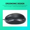 USB Wired Optical Full size Office Ergonomic Symmetrical Mice Plug and Play for Desktop Computer Laptop