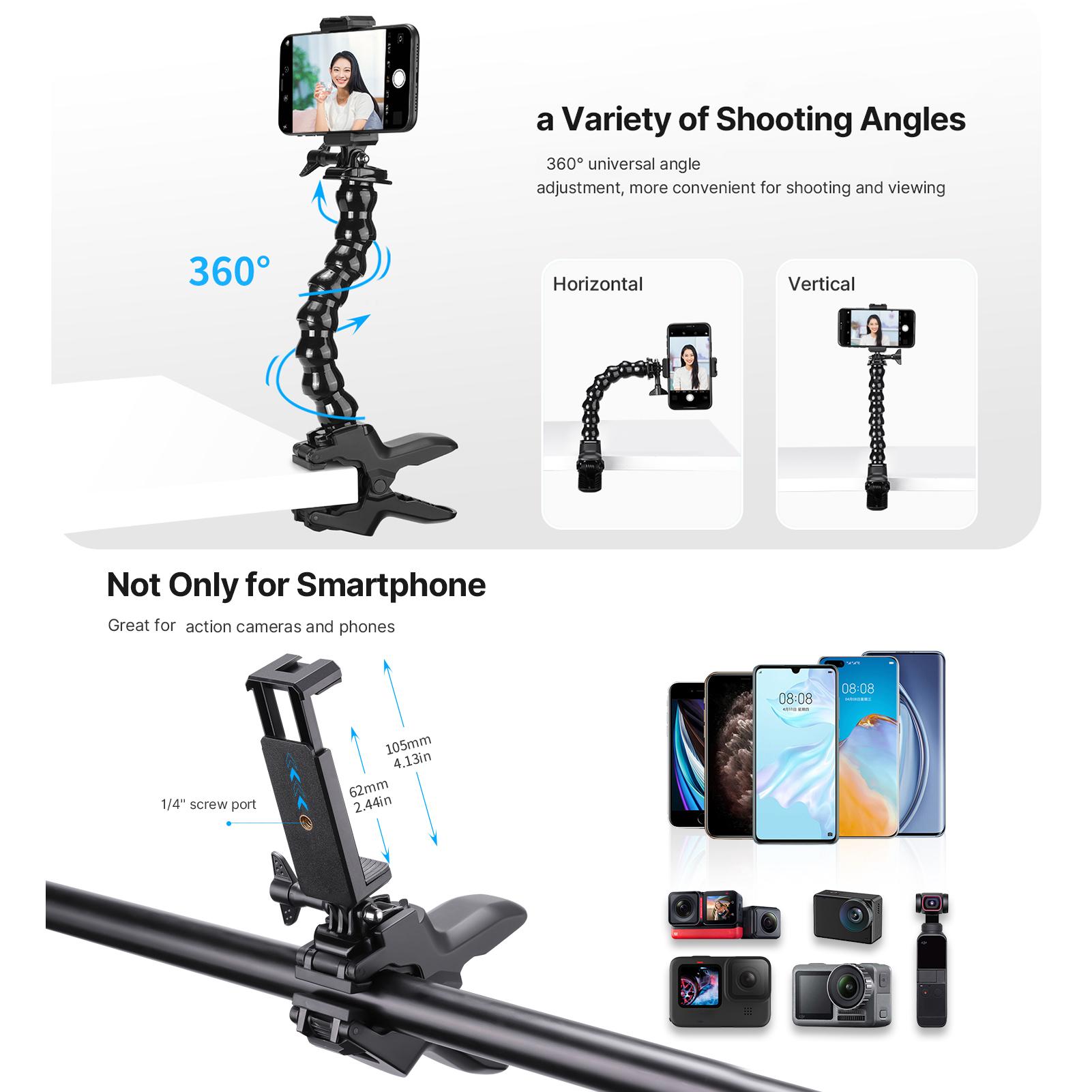 

U-Select MP-4 Super Clamp Mount Регулируемое крепление для телефона Гибкий съемный зажимной кронштейн