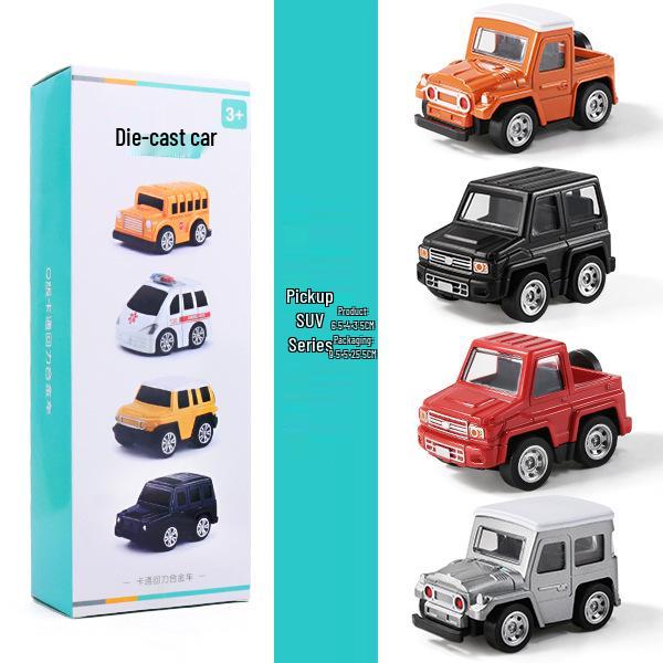 

Миниатюрный набор внедорожников из сплава с инерционным механизмом - Классические игрушечные модели для детей