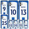 Personalised Football Number Name Case For Samsung Galaxy A52 A42 A32 A22 A12 A51 A71 A14 A24 A34 A54 A13 A23 A33 A53 Coque