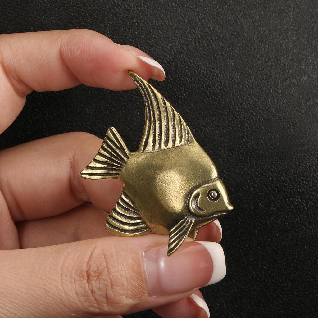Messing Fisch Figur Dekoration Ornament Tiere für Tisch Schreibtisch Büro Zuhause