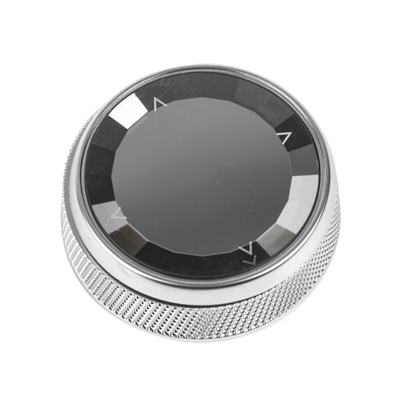 Console Multimedia Knob Switch Button Cover Trim For BMW 1 2 3 4 5 7 X1 X3 X4 X5 X6 7-Button Idrive (Crystal)