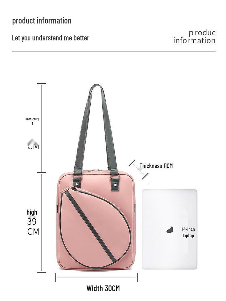 2025 Large Capacity Badminton Bag with Wet/Dry Separation for Sports and Fitness