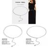 Womens Metallic Water Diamond Chain Waist Belt For Summer Dress Accessories