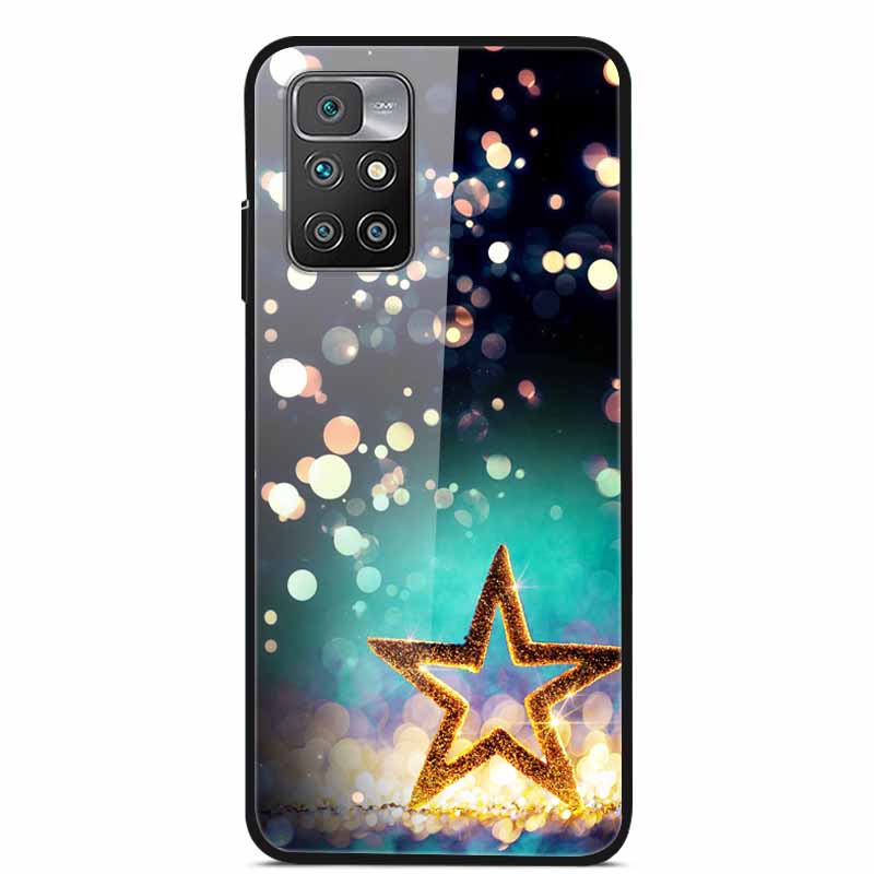 For Redmi Note 10 Pro Cases Note10T Tempered Glass Hard Back Cover for Xiaomi Redmi Note 10 5G / Note 10T Phone Case Capa Fundas