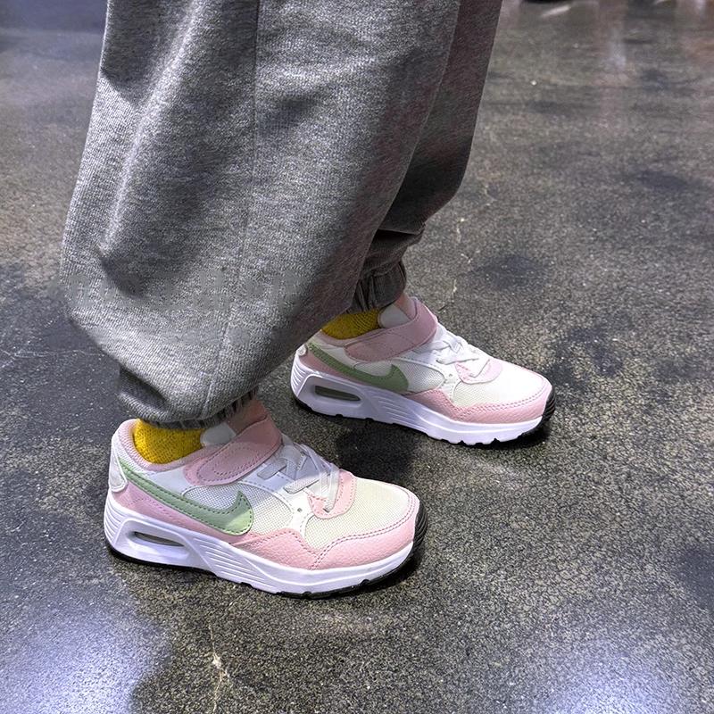 Nike Air Max SC PS Pink Foam Honeydew Kids Sneakers White Summit-White Black CZ5356-110