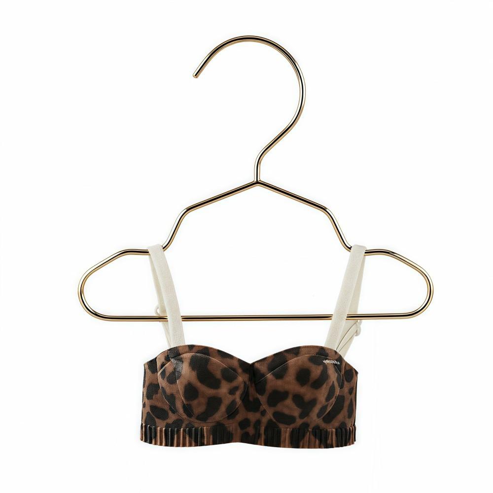Leopard Print Car Hanging Ornament Underwear Shape Rearview Mirror Pendant Vehicle Interior Decor