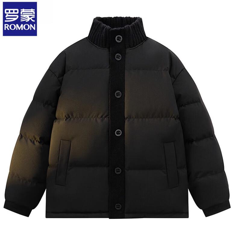 

Romone Men s Knit Spliced Thick Padded Jacket XL