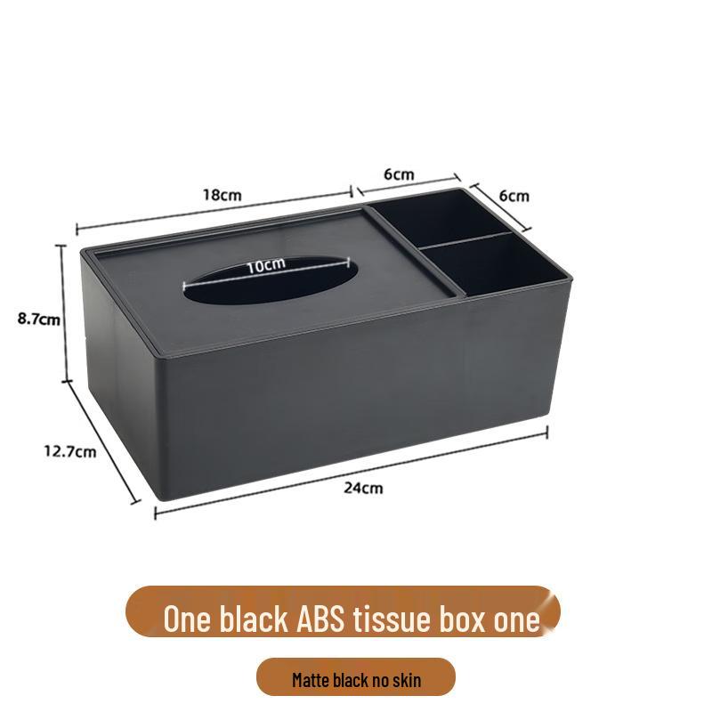 Multi-functional Remote Control Tissue Box with Double Compartment Standard