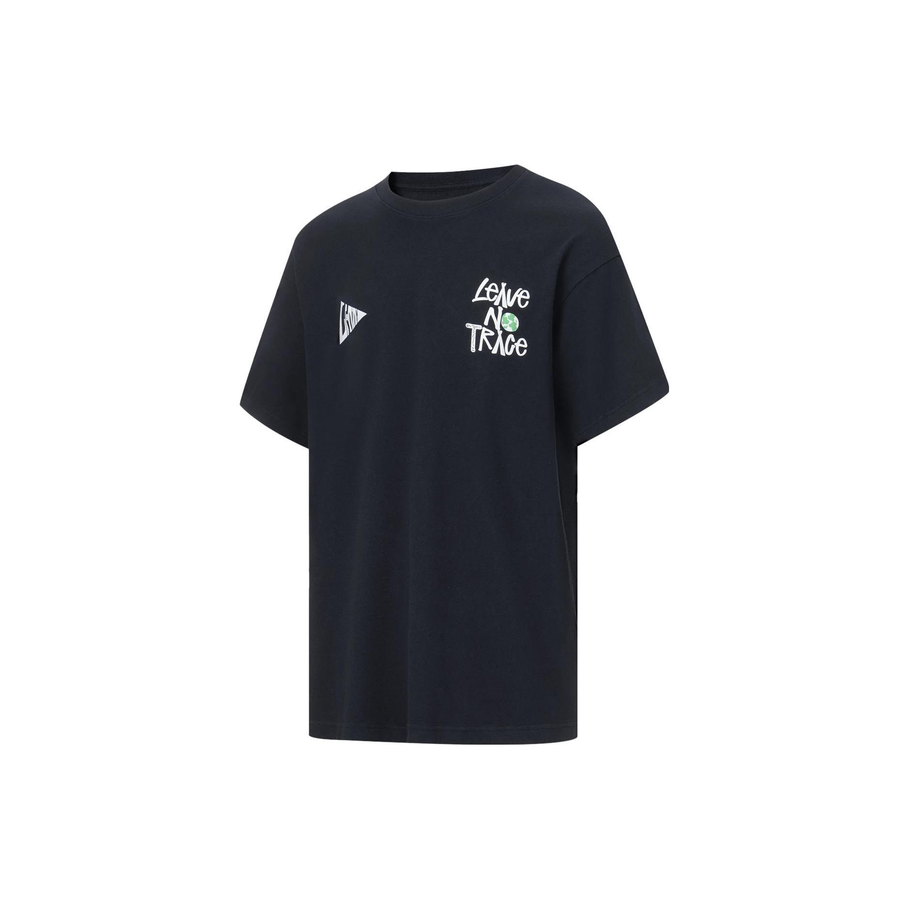 Li Ning Китай Серия Li Ning Dadiwuhen Футболка Унисекс Черный AHST137-2 L