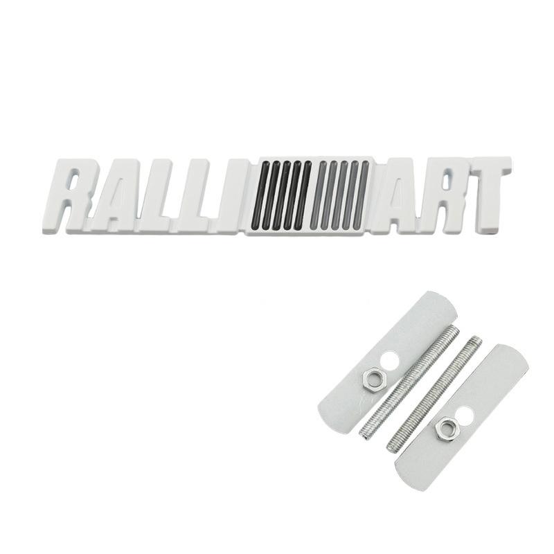 Car Rear Trunk Grill Ralliart Logo Sticker For Mitsubishi L200 Lancer Outlander Pajero Triton RVR ASX EVO Emblem Grille Badge