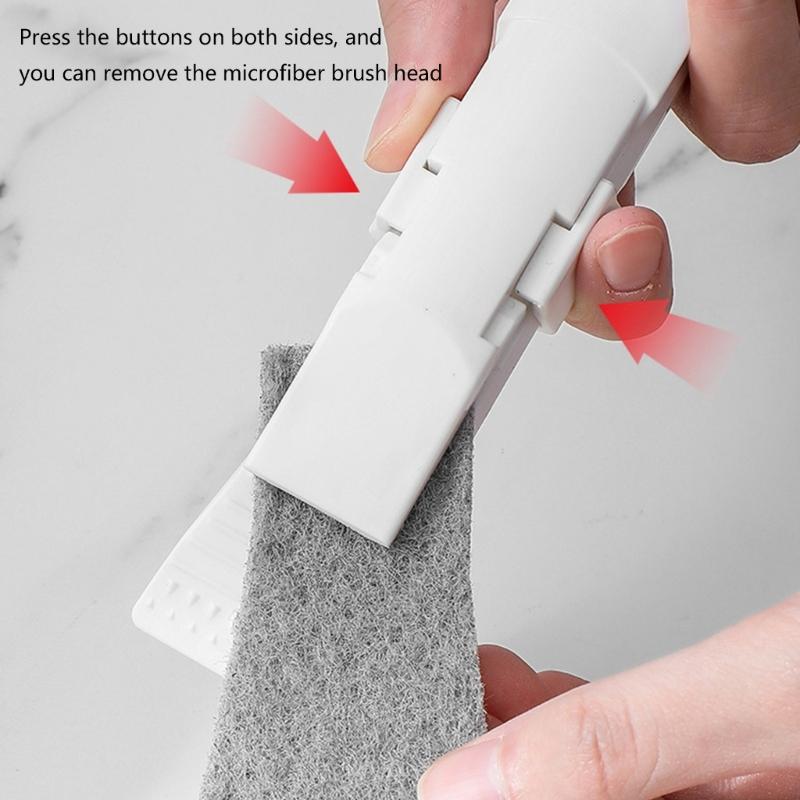 Precise Cleaning Brush Crevices Cleaner Scouring Pad Small Dirt Remover Tool For Corner Grout &Hard To Reach Area