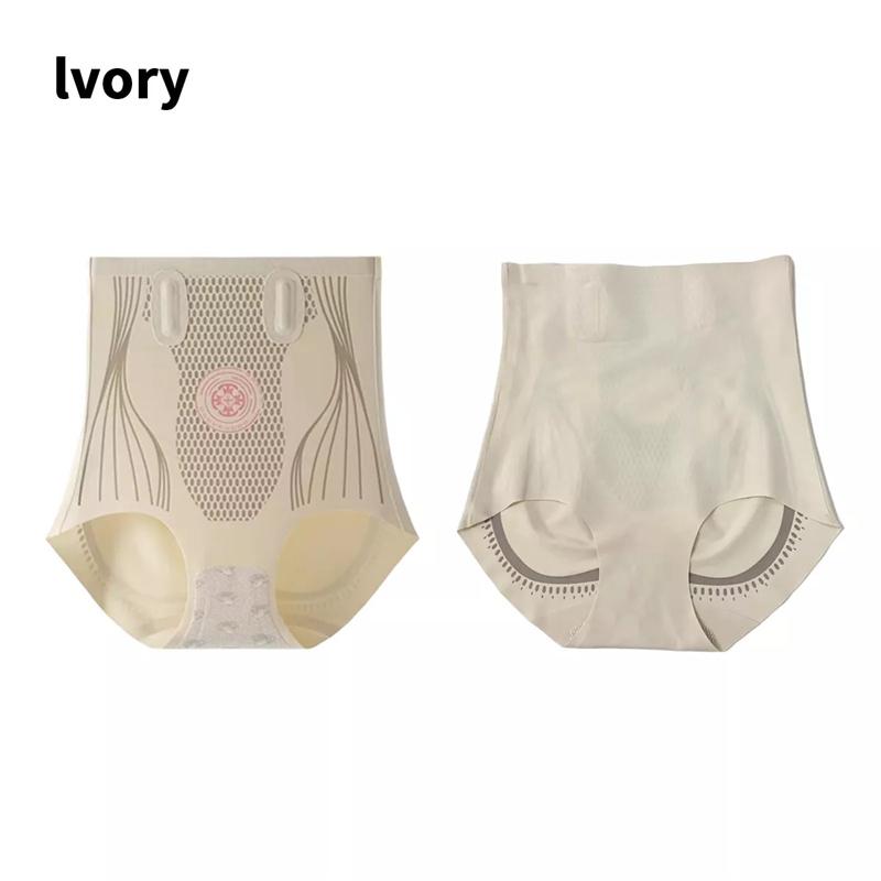 1 X Ice Silk Shapewear Panty High Waisted Tummy Tucking & Hip Lifting Fiber Repair Shaping Panty Postpartum Girdle Body Panty