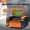 60W CO2 Laser Engraver Engraving Carving Print Machine 400x600 Mm Workbed