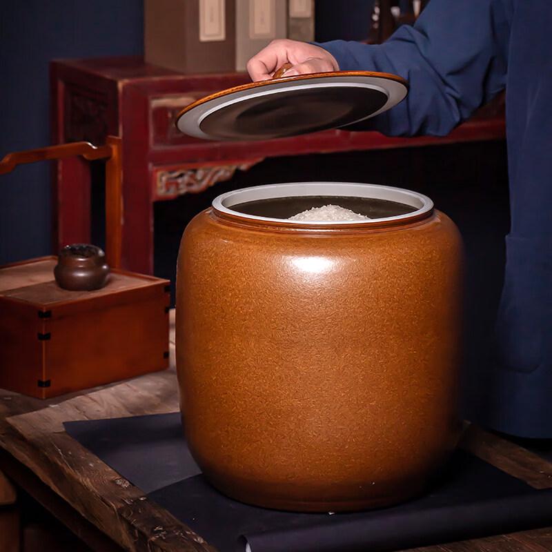 Large Sealed Ceramic Food Storage Jar