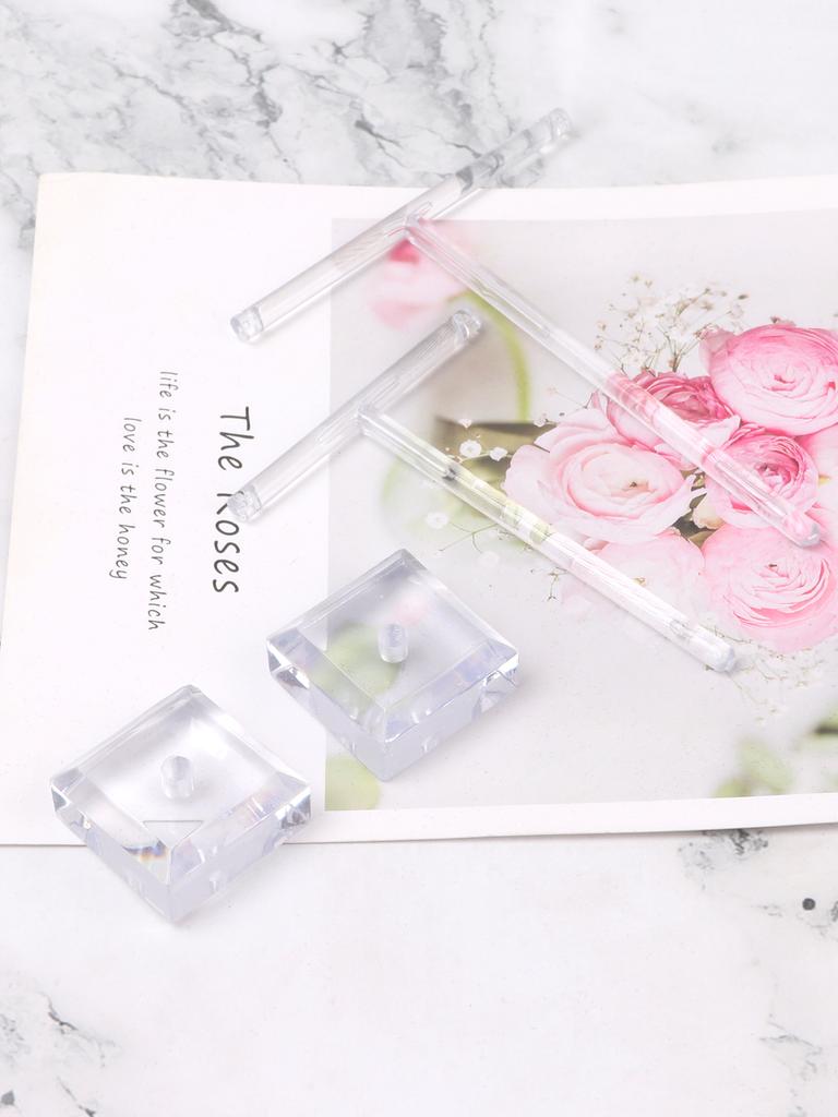 2 szt. Stojak ekspozycyjny na biżuterię w kształcie litery T, stojak do prezentacji zawieszek, uniwersalny, profesjonalna gablota, zestaw butikowy, półka na kolczyki