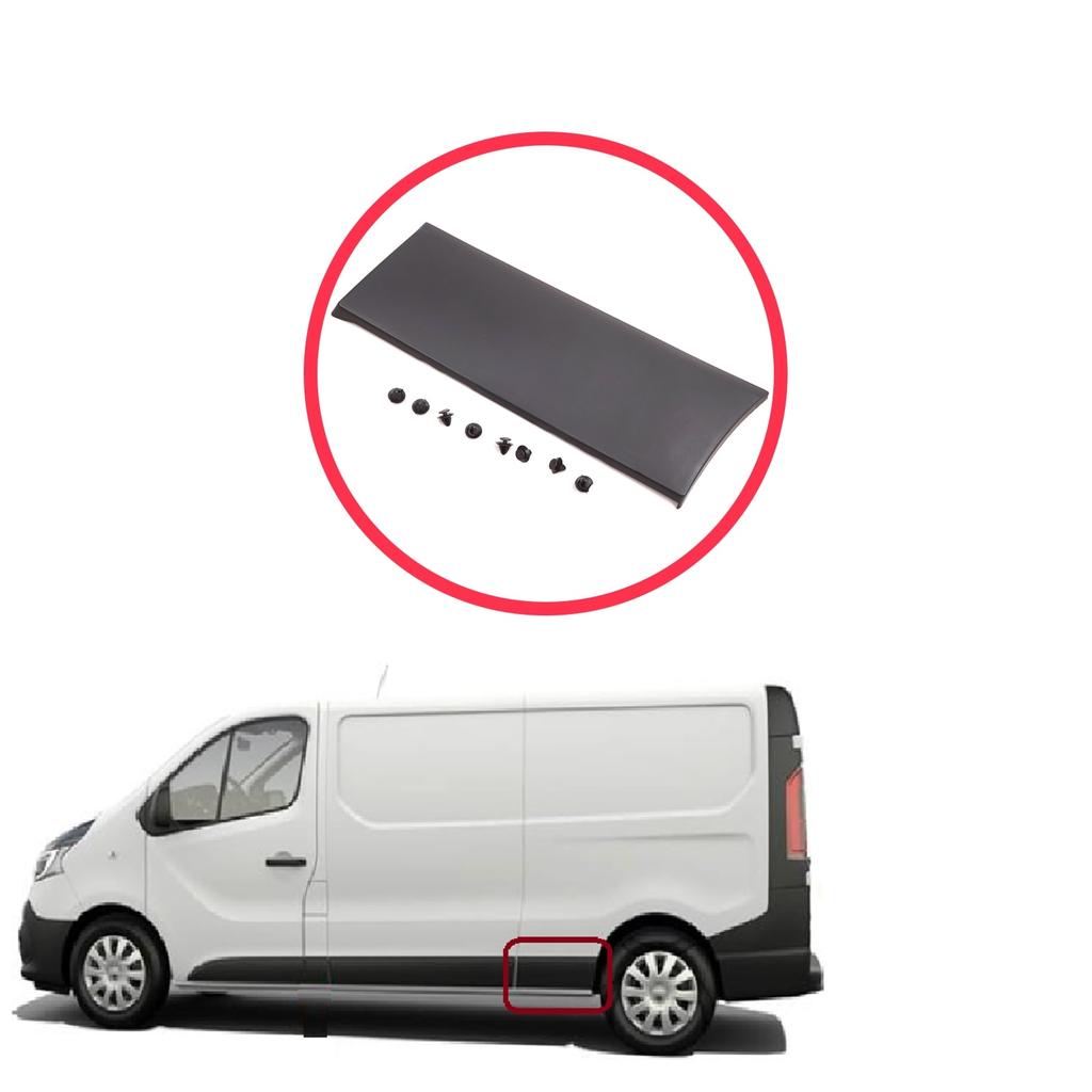 ESP1213-1 Rear Left Side Moulding Panel for Renault Trafic MK3 Fiat Talento Opel Vivaro B Nissan NV300 Primastar 788137407