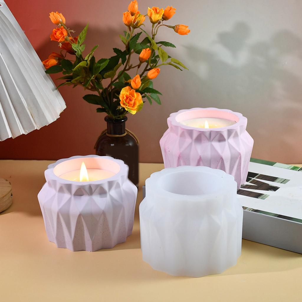 Flexible And Durable Silicone Mold For Crafting Vases Pen Holders Storage Containers And Fragrant Candle Holders