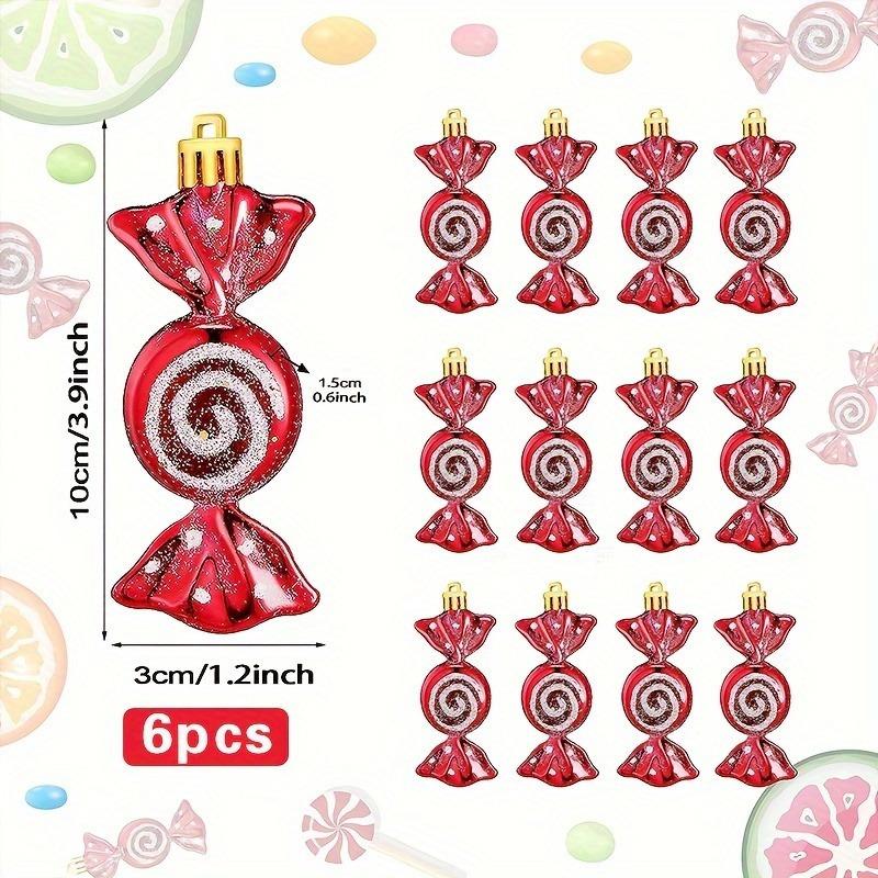 

Красные леденцы Подвесные украшения Рождественские леденцы Подвесные украшения Украшение для рождественской вечеринки, Хэллоуин, подарки на День благодарения